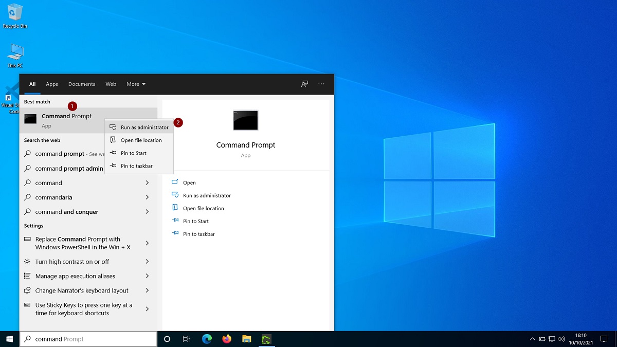 How to run the command prompt as administrator in Windows 10 - TechHowTos